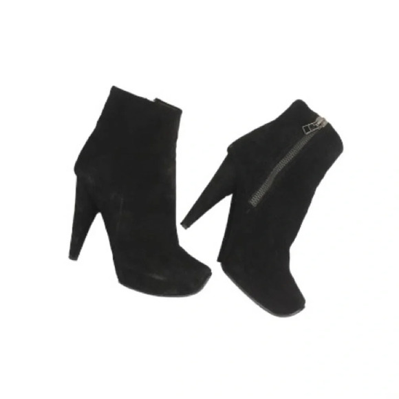 Acne Suede High Heel Araceli Booties - Picture 1 of 11